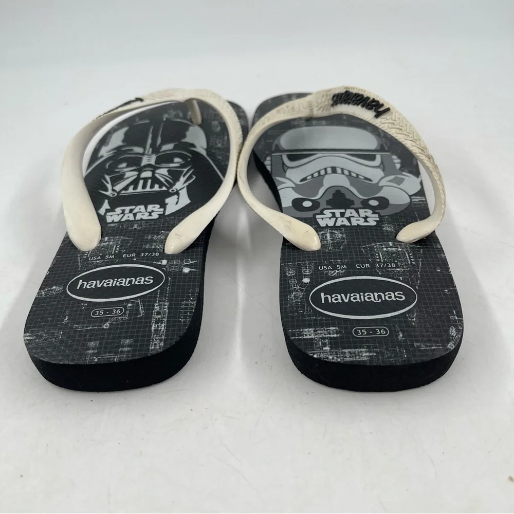 Havaianas Big Kids Star Wars Theme - Size 5 M - Flip Flops Thong Sandals